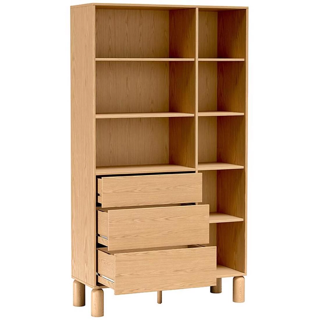 Sanden regal 110x40,6x197 cm natur