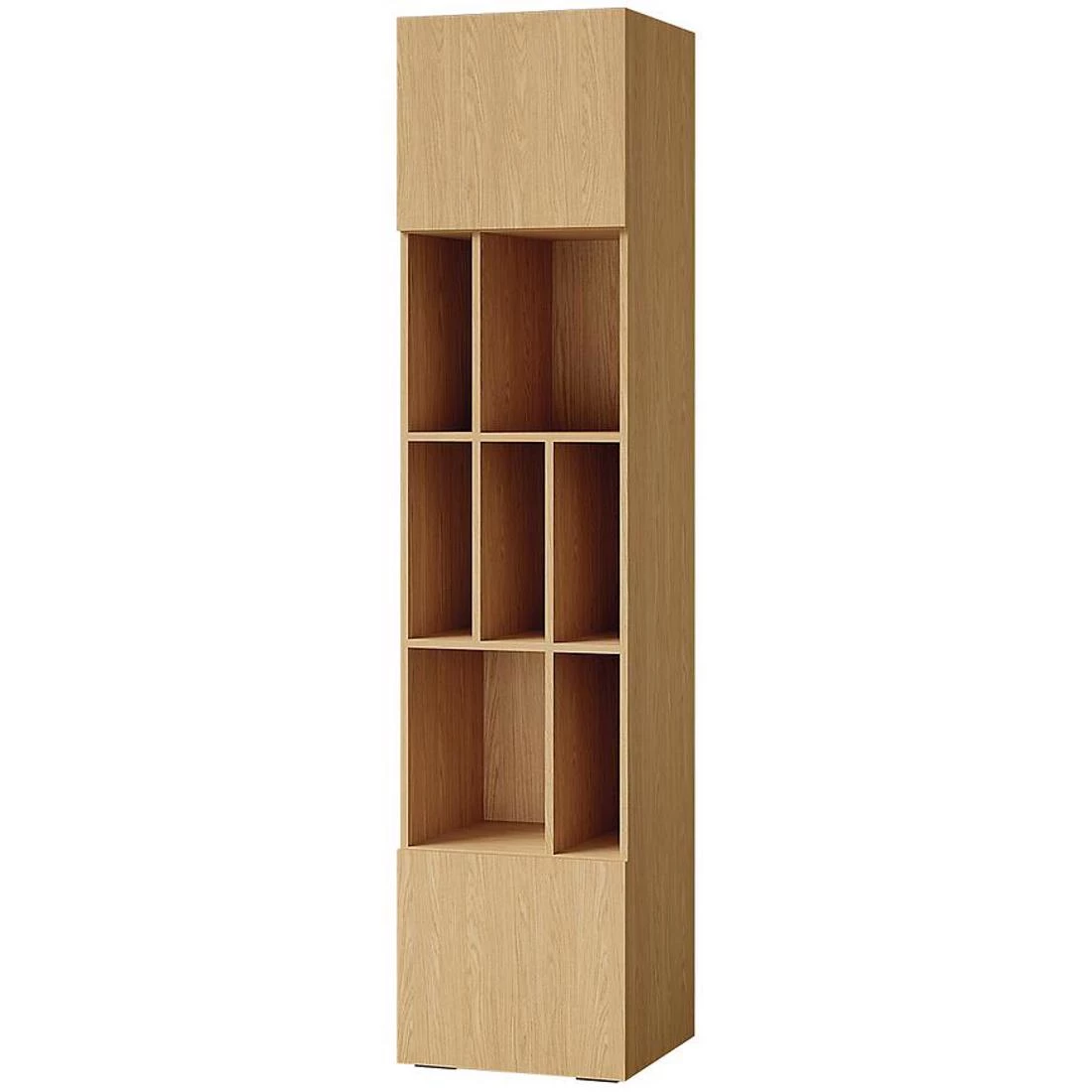 Lorin regal 45x40x195 cm kašmir/ hrast