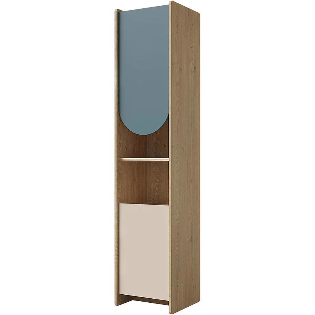 Lexi polica 43x40x198 cm cremona/macadamia/plava