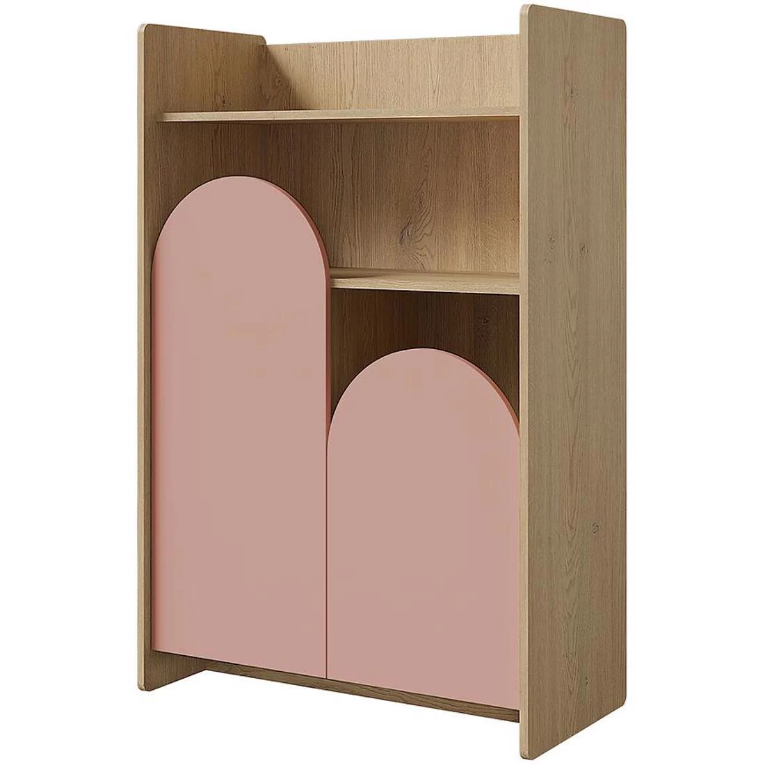 Lexi regal 83x40x128 cm cremona/macadamia/roza