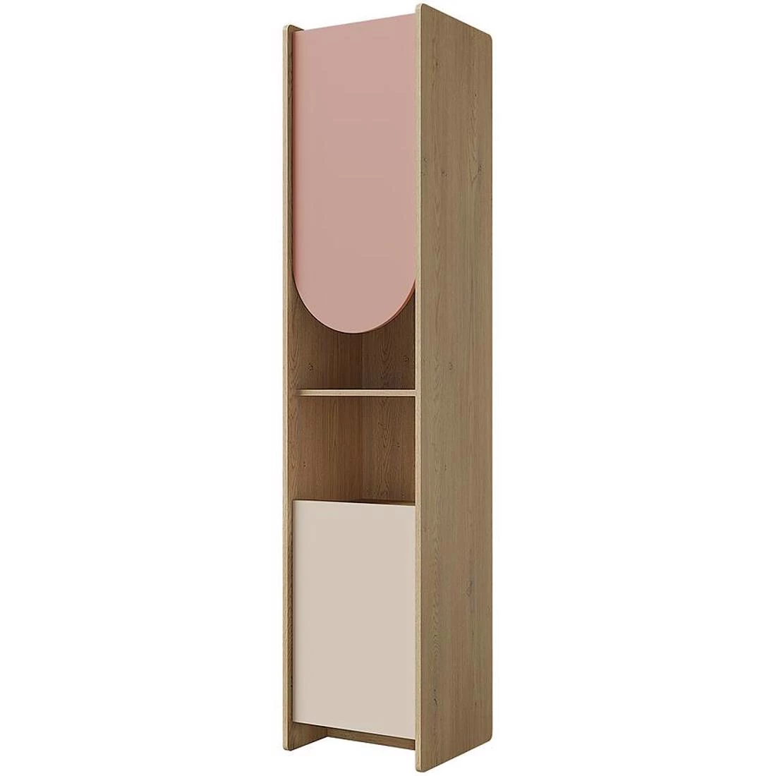 Lexi regal 43x40x198 cm cremona/macadamia/roza