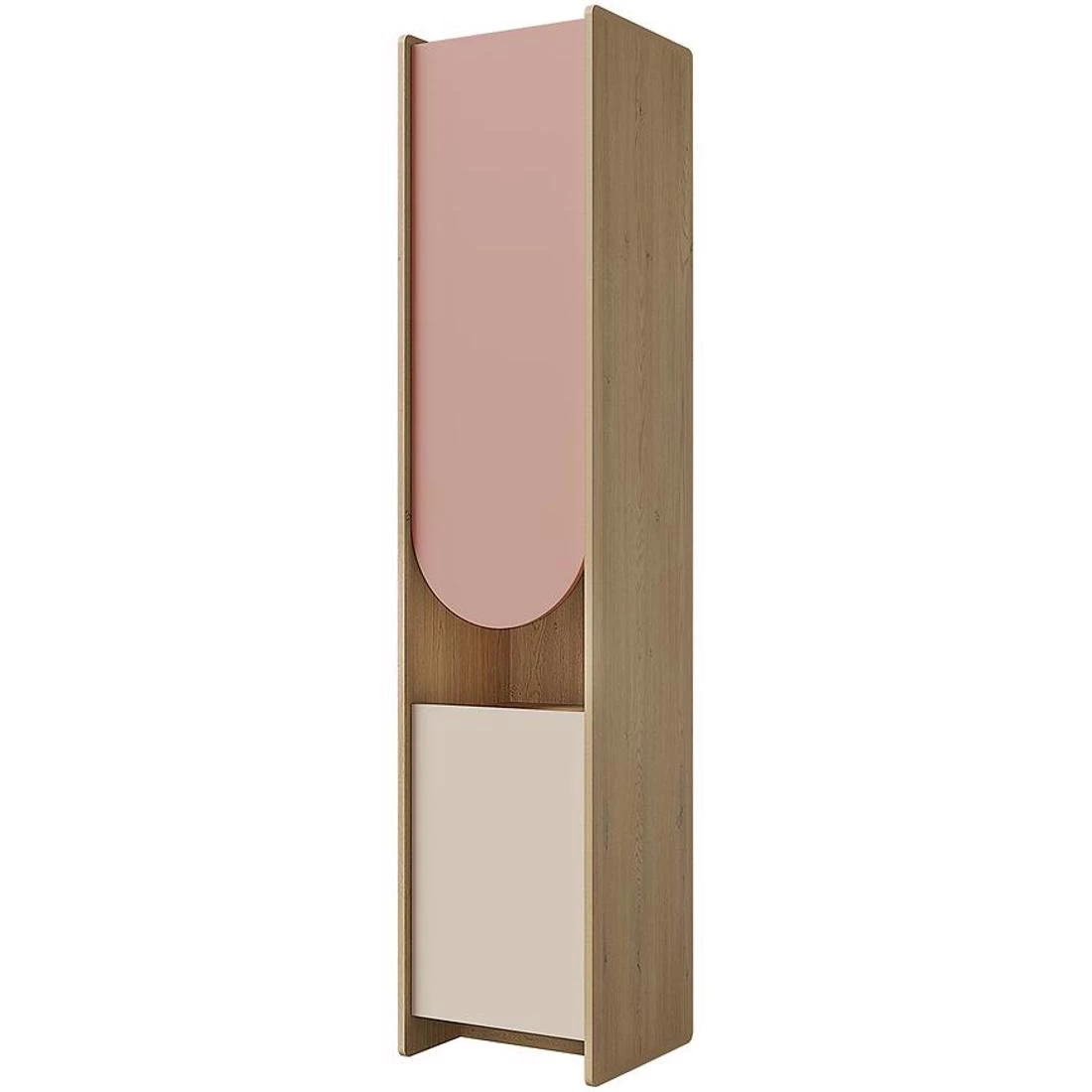 Lexi polica 43x40x198 cm cremona/macadamia/roza