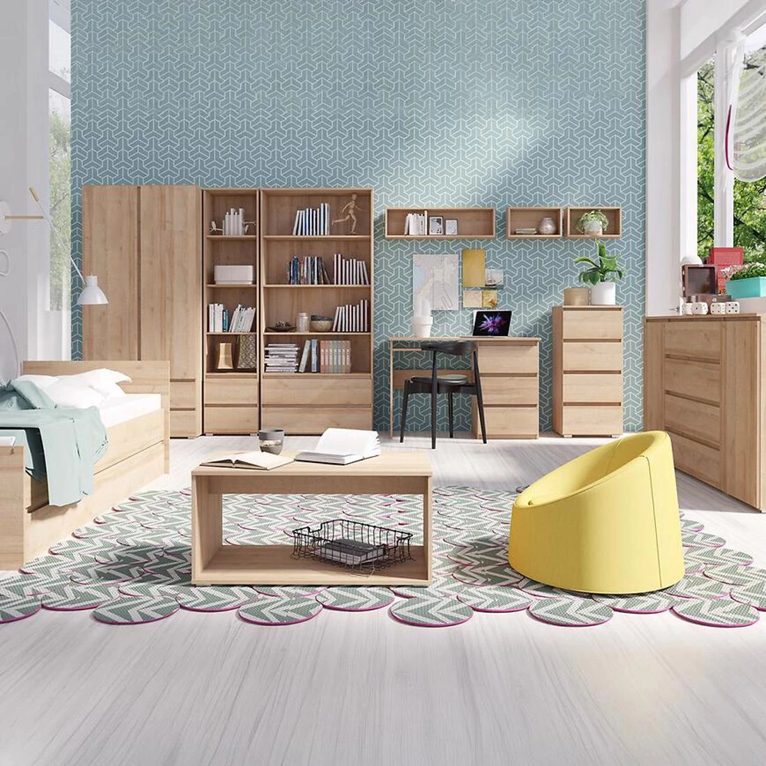 Cosmo C17 ormar 138x51x204 cm sonoma