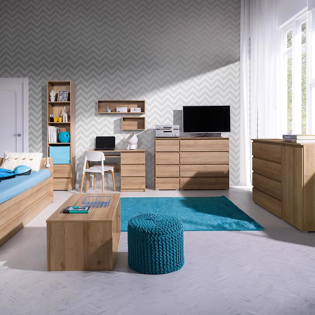 Cosmo C17  ormar 138x51x204 cm natur