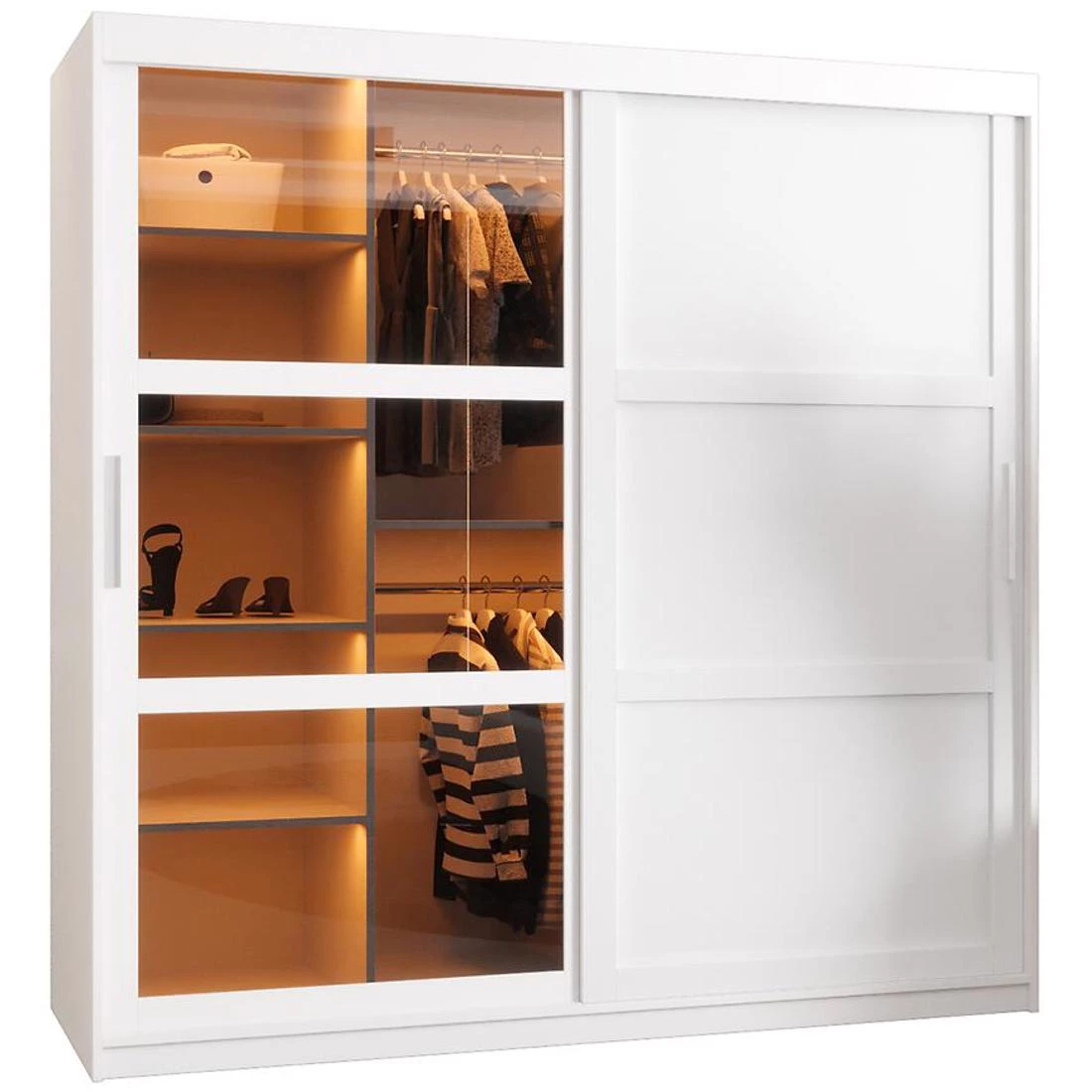 Dome III ormar 180x62x200 cm bela