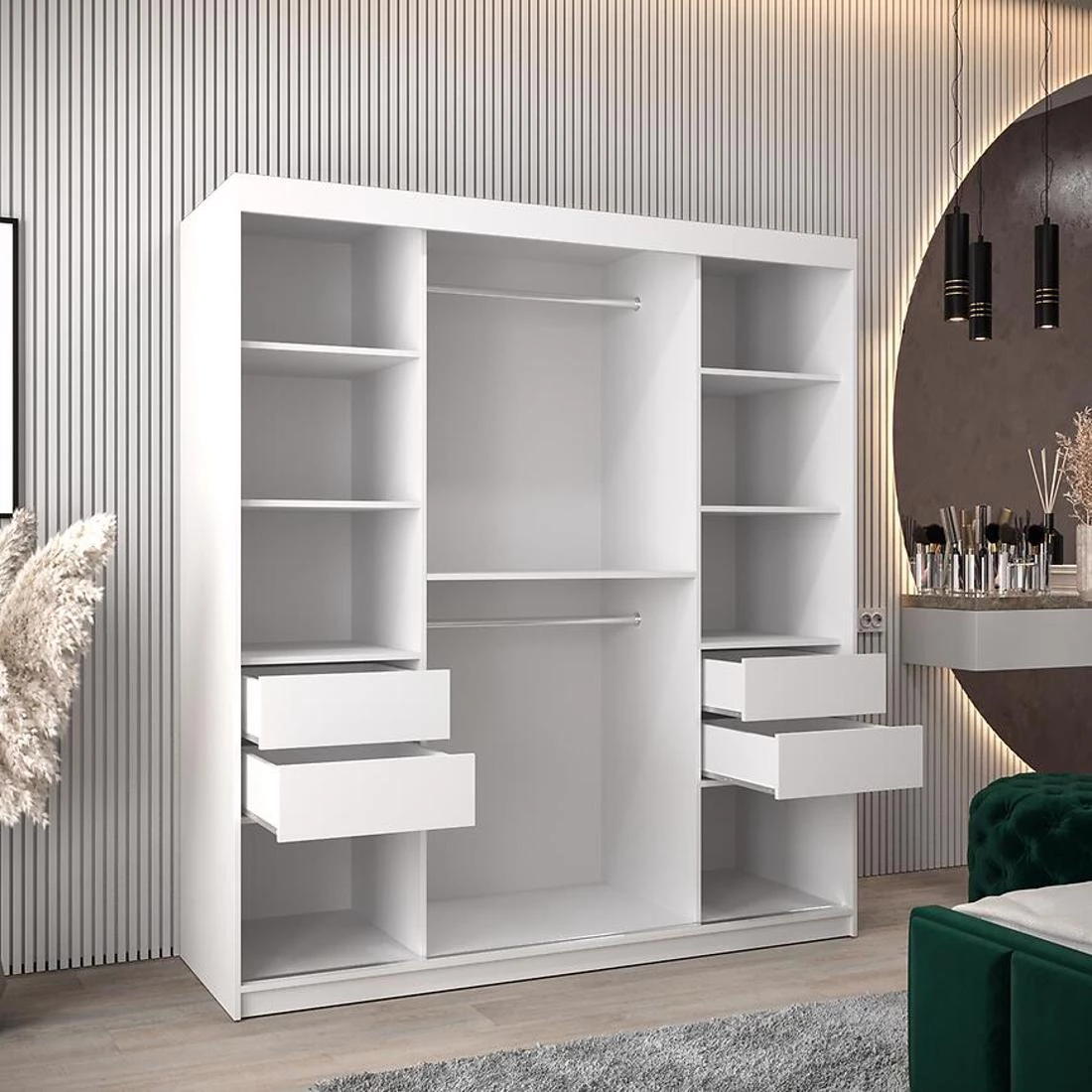Dome III ormar 180x62x200 cm bela