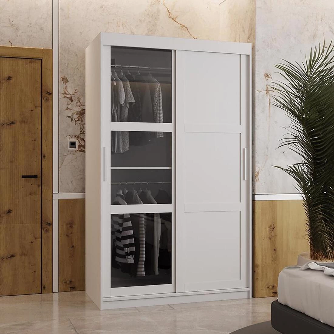 Dome III ormar 120x62x200 cm bela