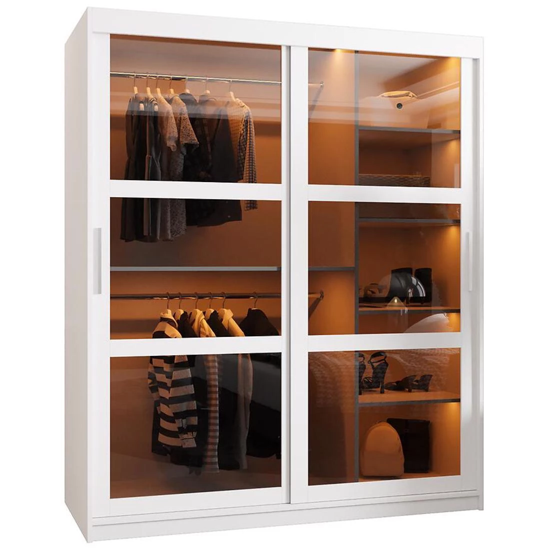 Dome ormar 150x62x200 cm bela