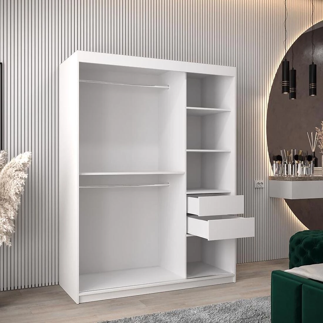 Dome ormar 150x62x200 cm bela
