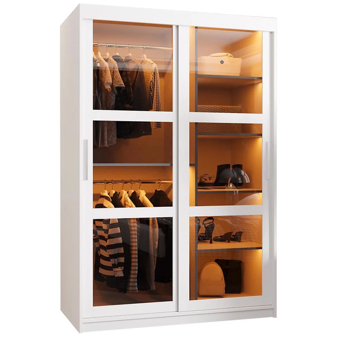 Dome ormar 120x62x200 cm bela