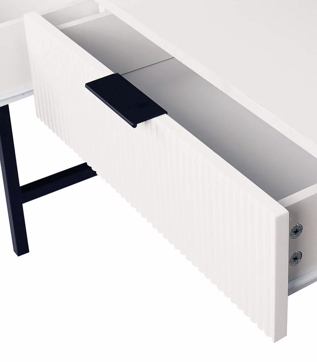 Cleo toaletni stolic + tabure 100x45x144 cm bela