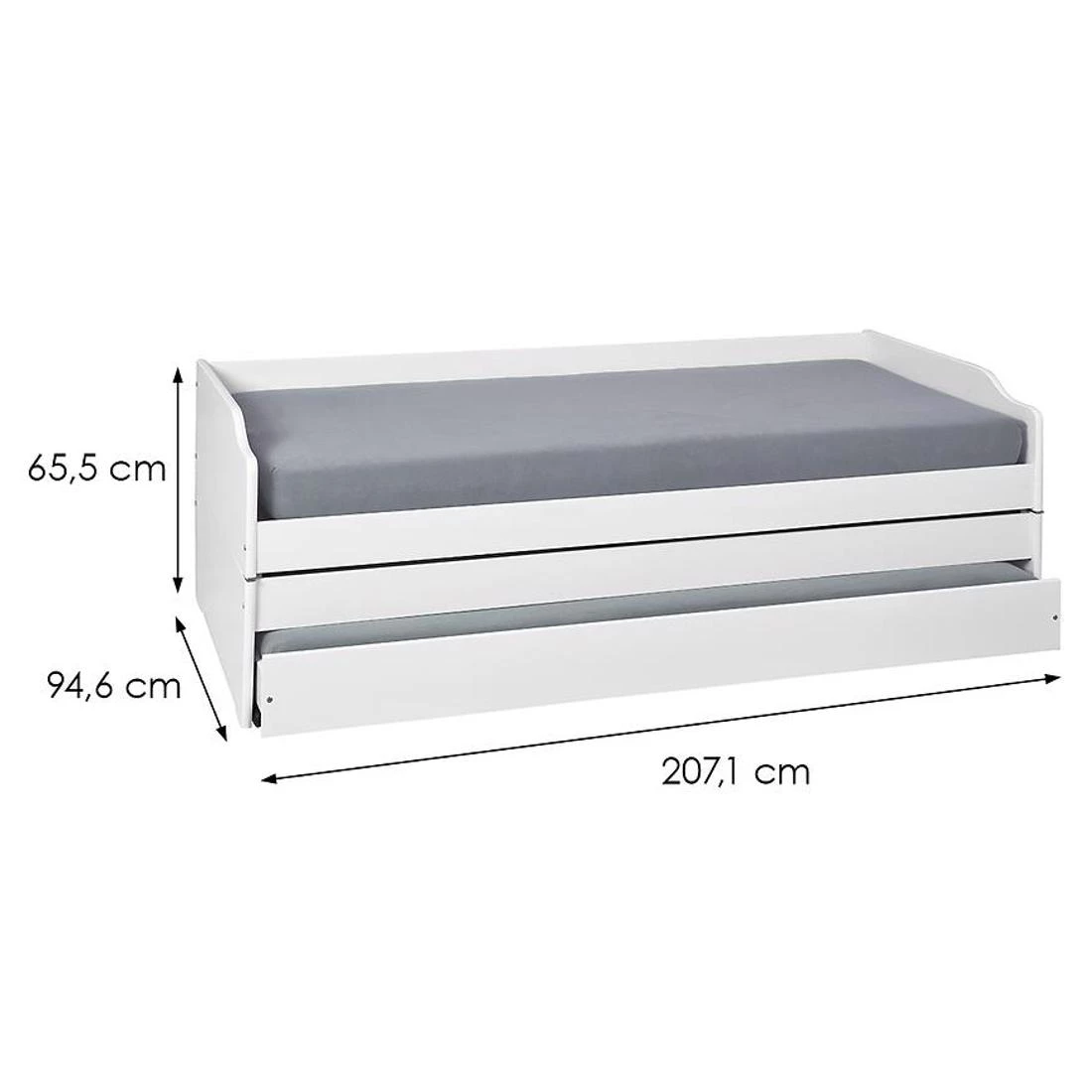 Lotar krevet 20900257 90x200 cm bela