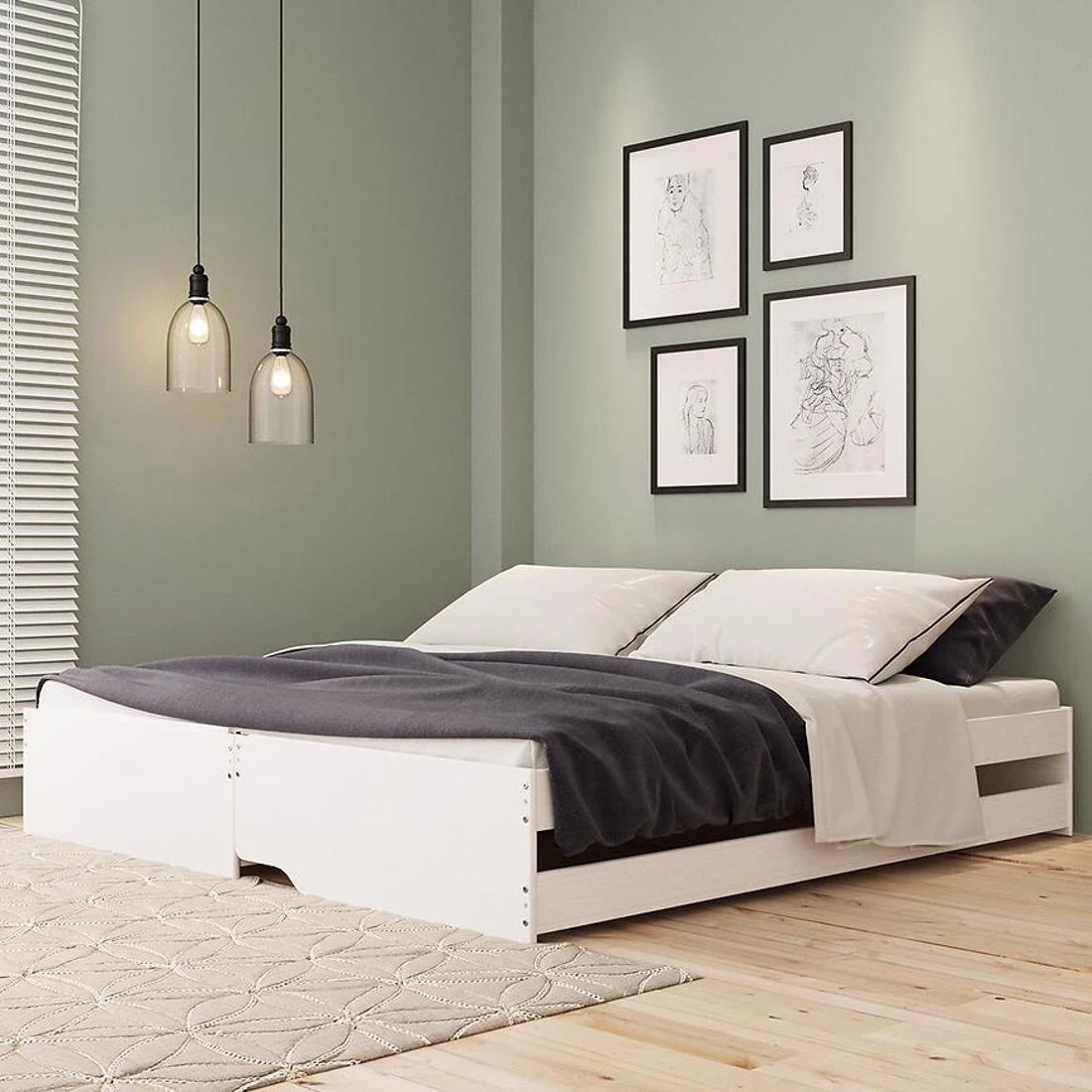 Lotar krevet 20900257 90x200 cm bela