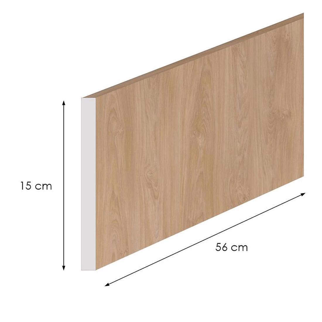 Bocni cokl K04 Luxeo 56/15 56x1,8x15 hrast