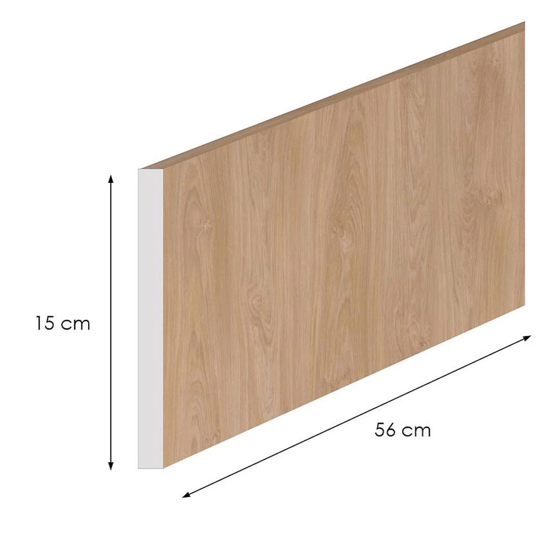 Bocni cokl K04 Luxeo 50/15 50x1,8x15 hrast