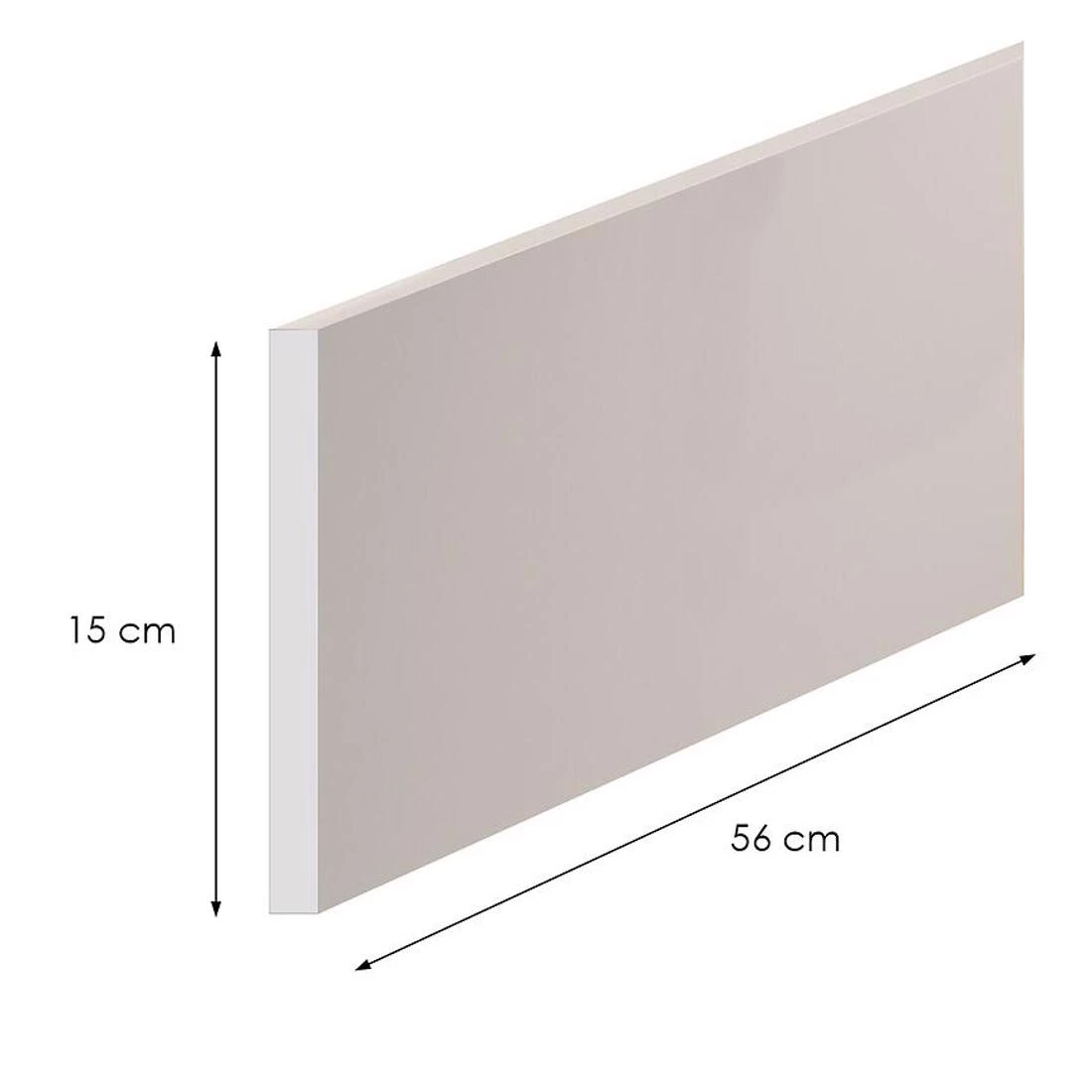 Bocni cokl K04 Luxeo 50/15 50x1,8x15 beli