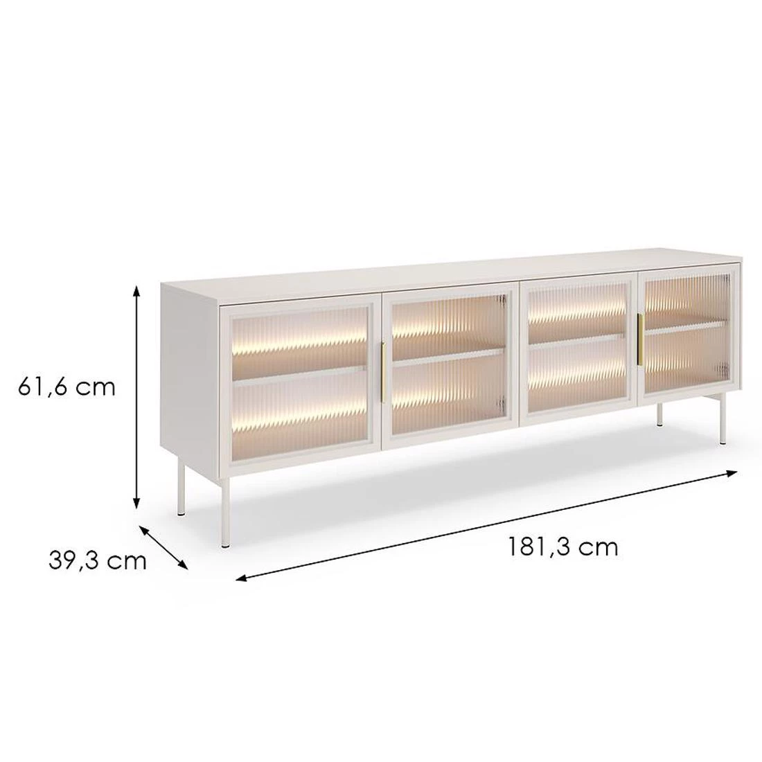 Lumi TV stalak+ LED 181,3x39,3x82,6 kašmir