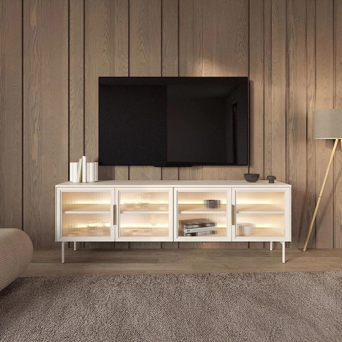 Lumi TV stalak+ LED 181,3x39,3x82,6 kašmir