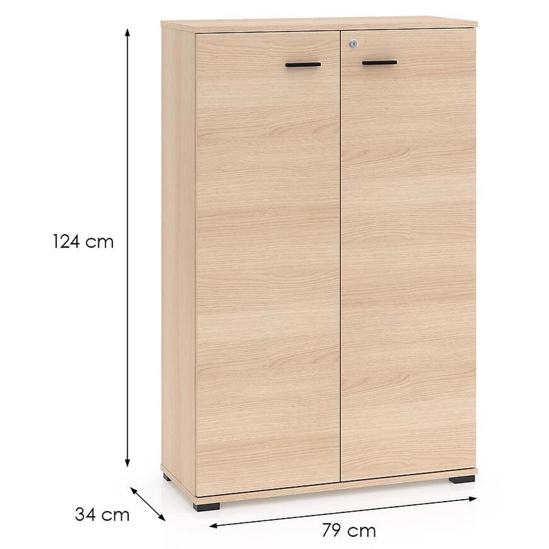 Odelis komoda 79x34x124 hrast