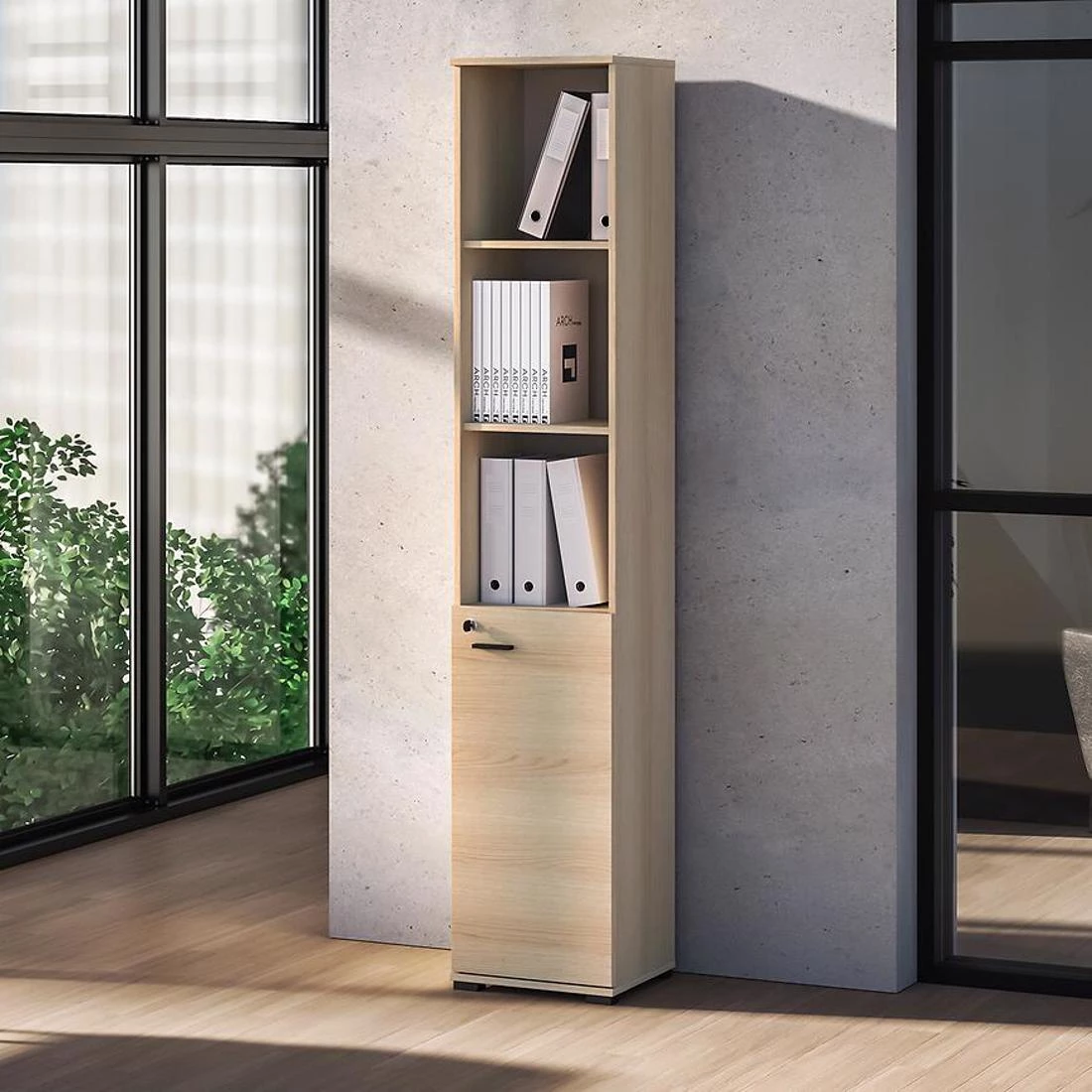 Odelis police za knjige 39x34x203 hrast