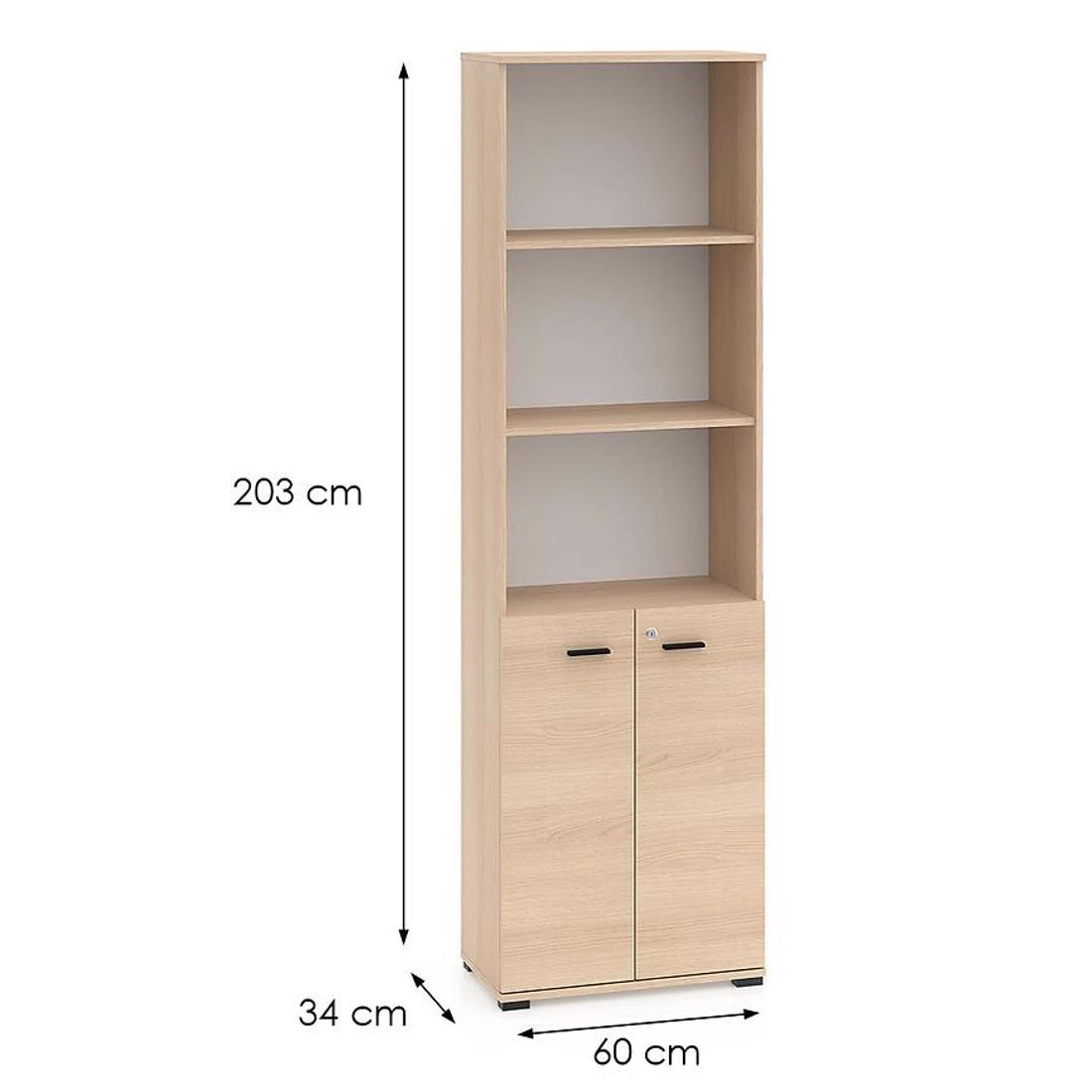 Odelis police za knjige 60x34x203 hrast
