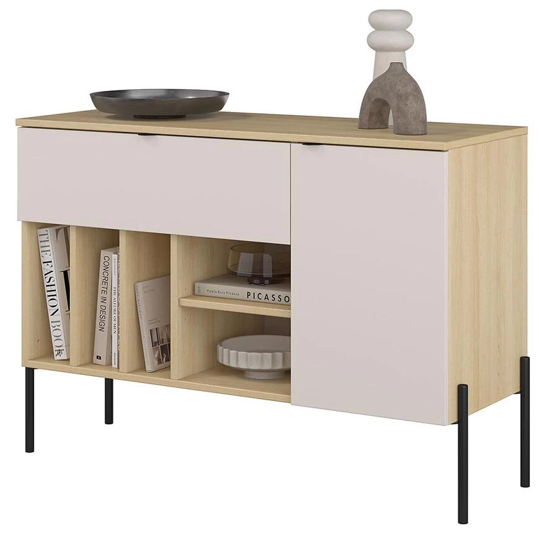Ore komoda 105x41,5x75 hrast/kašmir