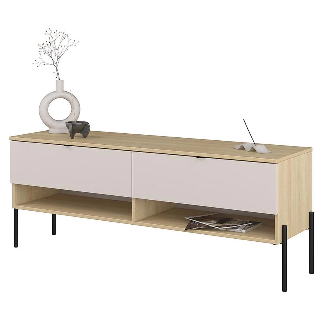 Ore TV komode 140x41,5x55 kašmir/hrast