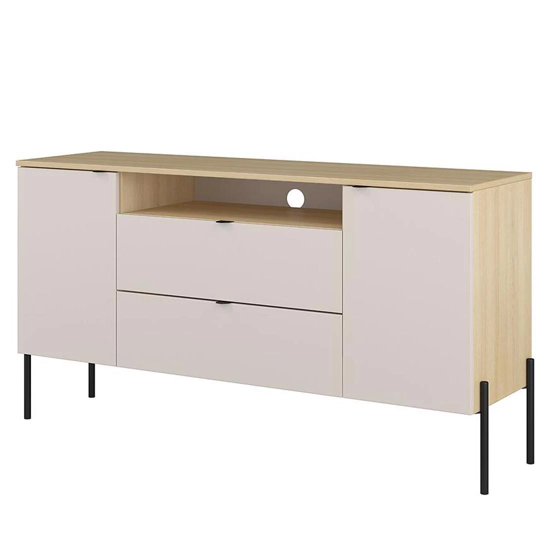 Ore komoda 140x41,5x75 hrast/kašmir