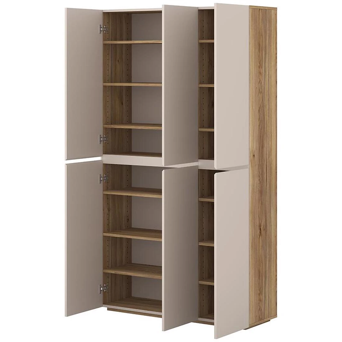 Criss komoda 104,9x34x183,6 hrast/kašmir