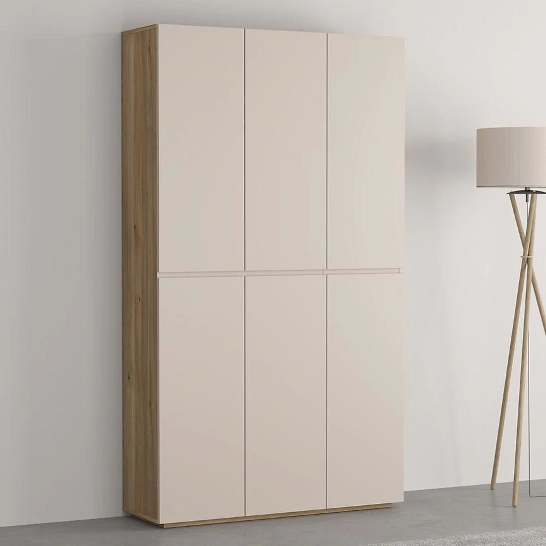 Criss komoda 104,9x34x183,6 hrast/kašmir