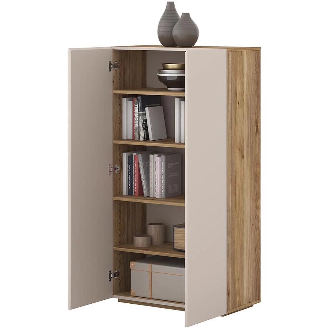 Criss komoda 70x34x130 hrast/kašmir