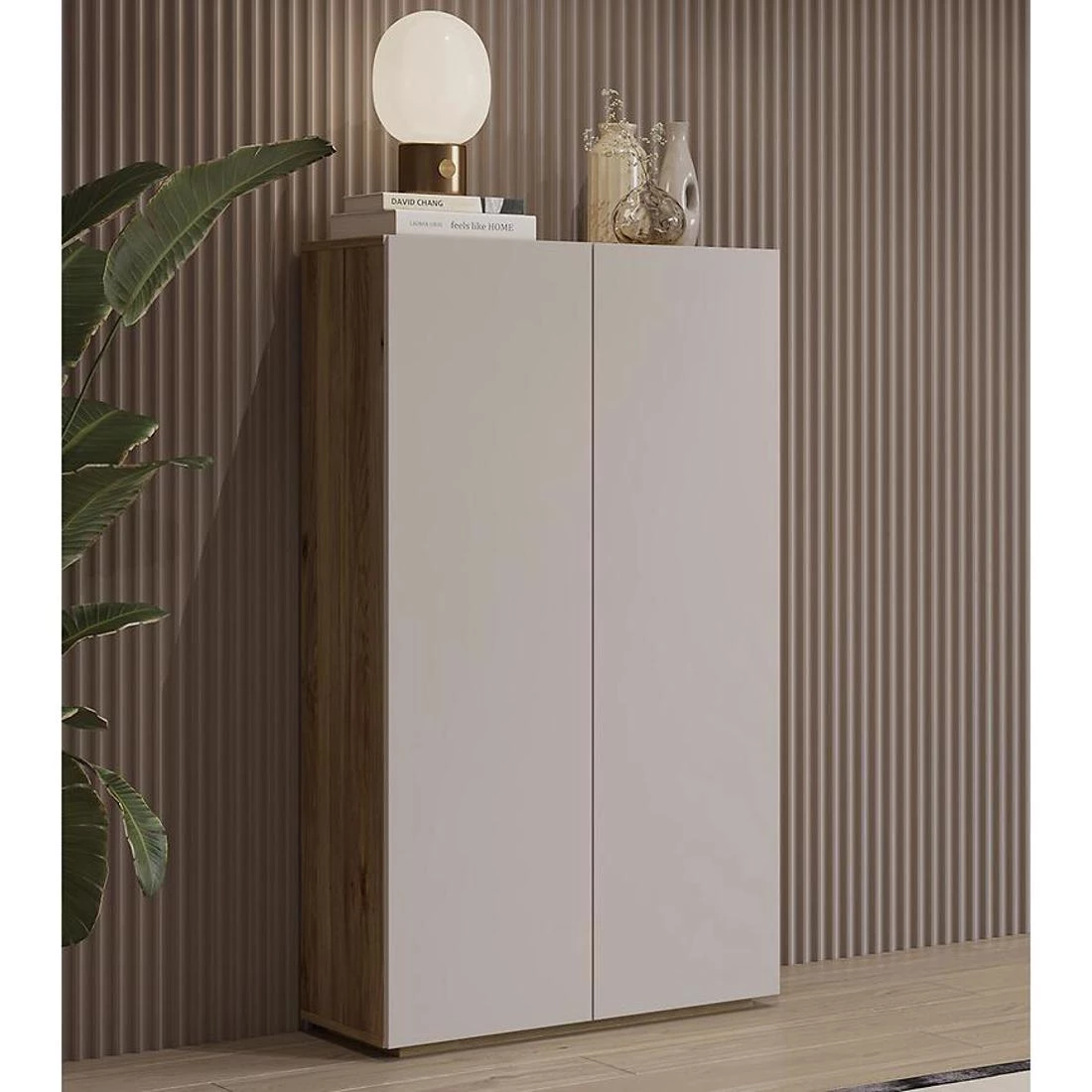 Criss komoda 70x34x130 hrast/kašmir