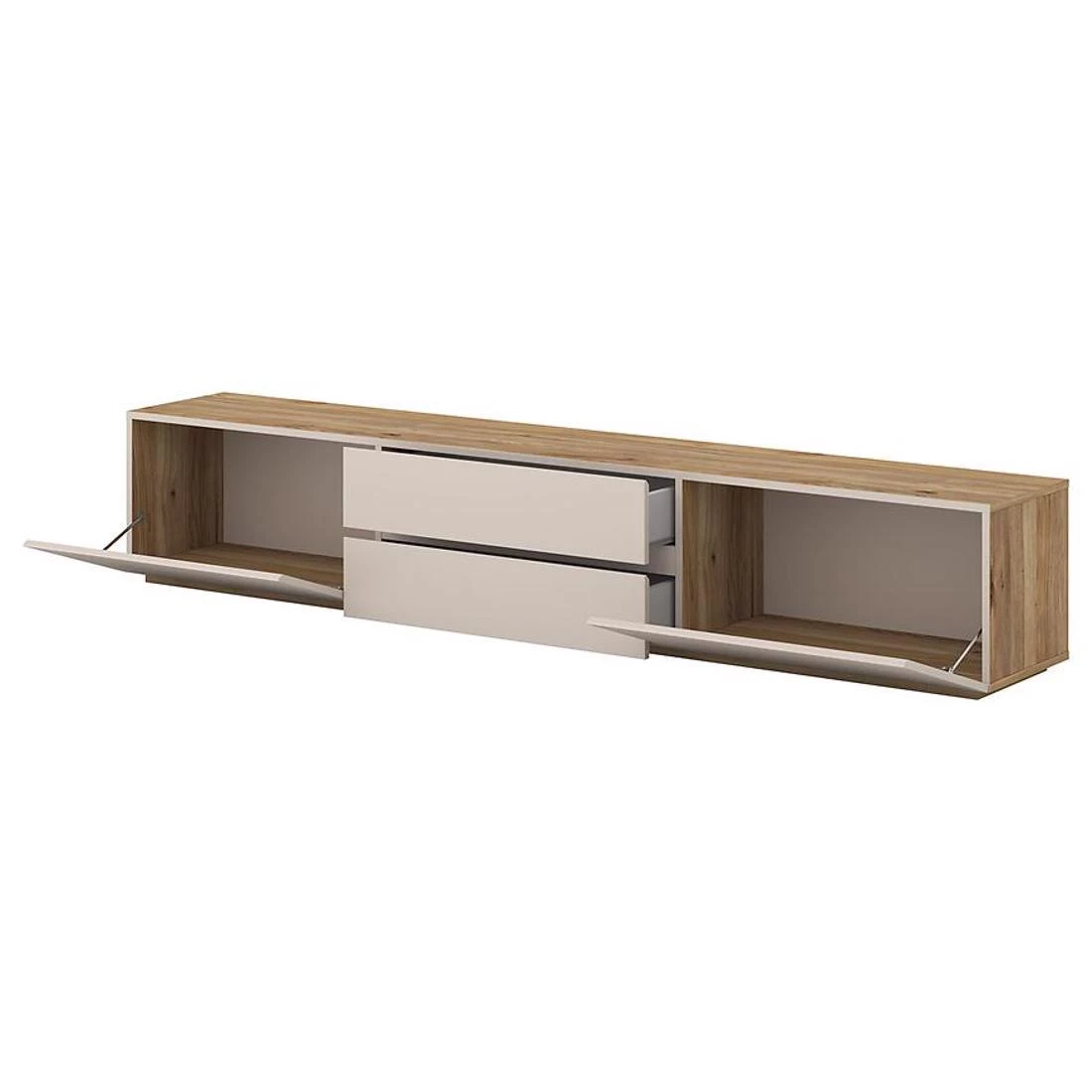 Criss TV komode 199,7x34x35,6 kašmir/hrast