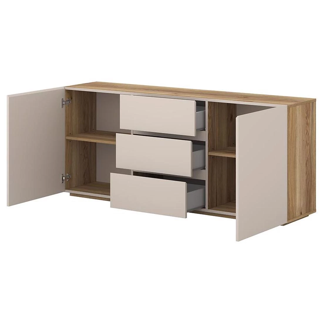 Criss komoda 149,8x34x64 hrast/kašmir