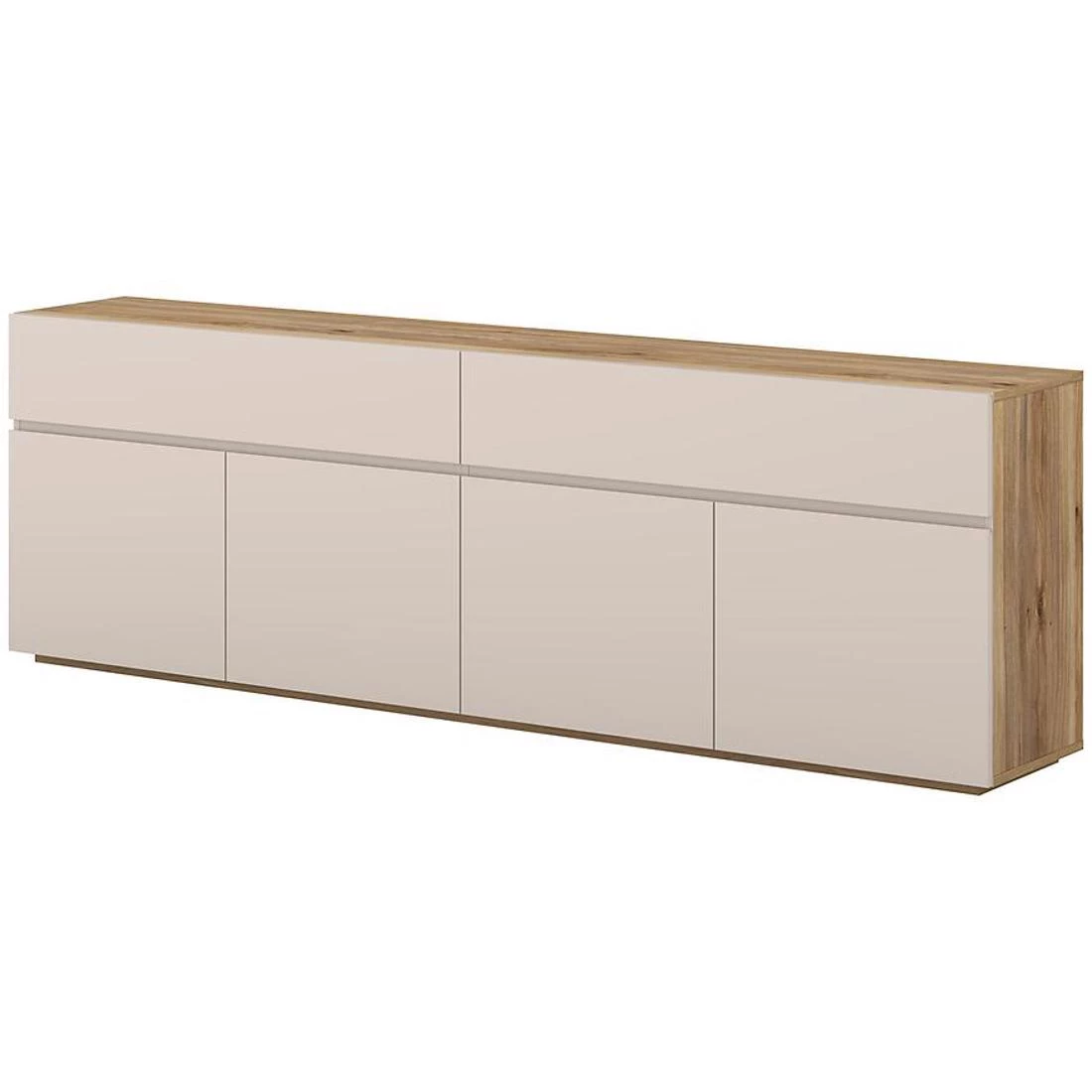 Criss komoda 199,7x34x64 hrast/kašmir