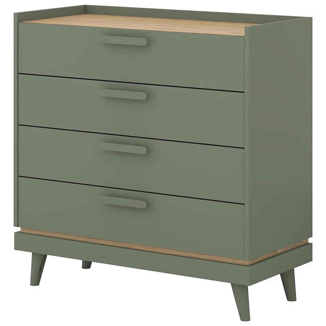 Scandi komoda 90x40x90 zelena