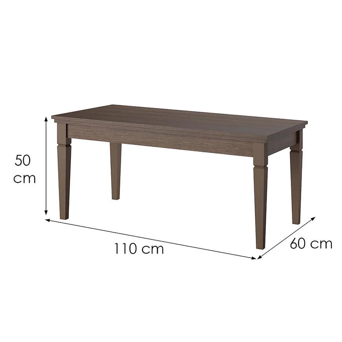 Evora stolic 50x60x110 bež/hrast