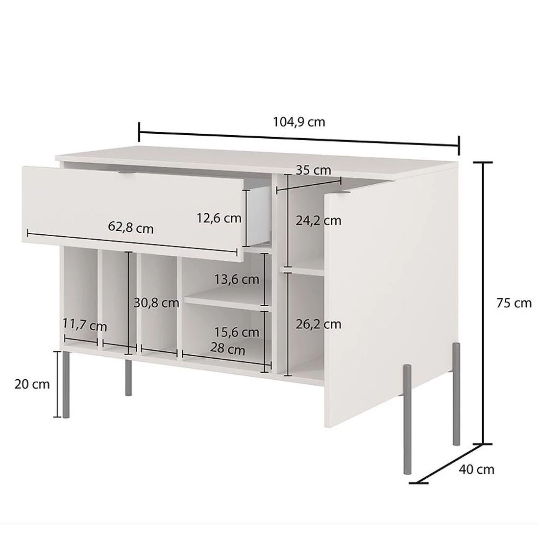 Ore komoda 105x41,5x75 kašmir
