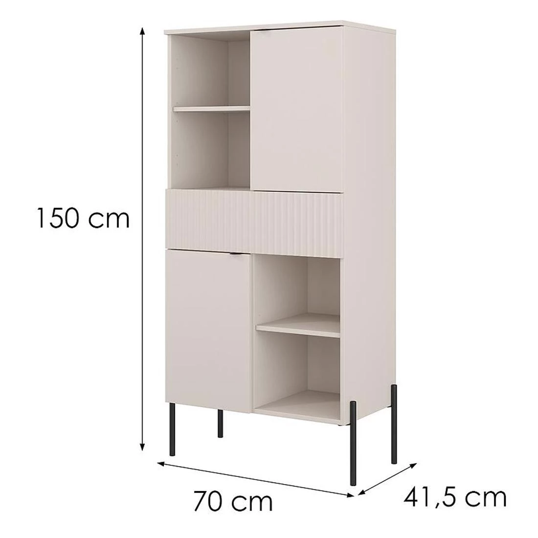 Ore komoda 70x41,5x150 kašmir