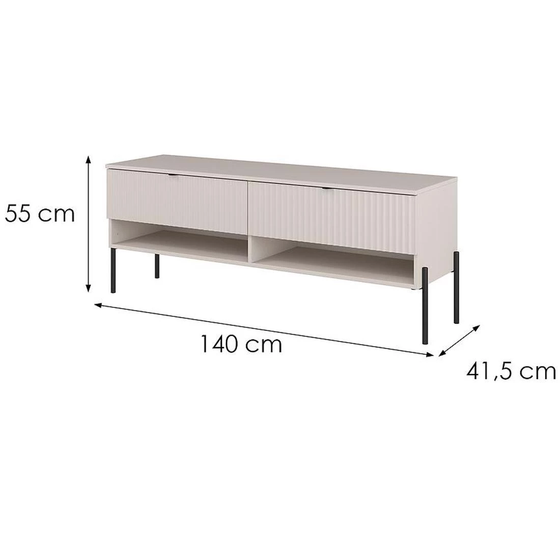 Okomoda TV komode 140x41,5x55 kašmir