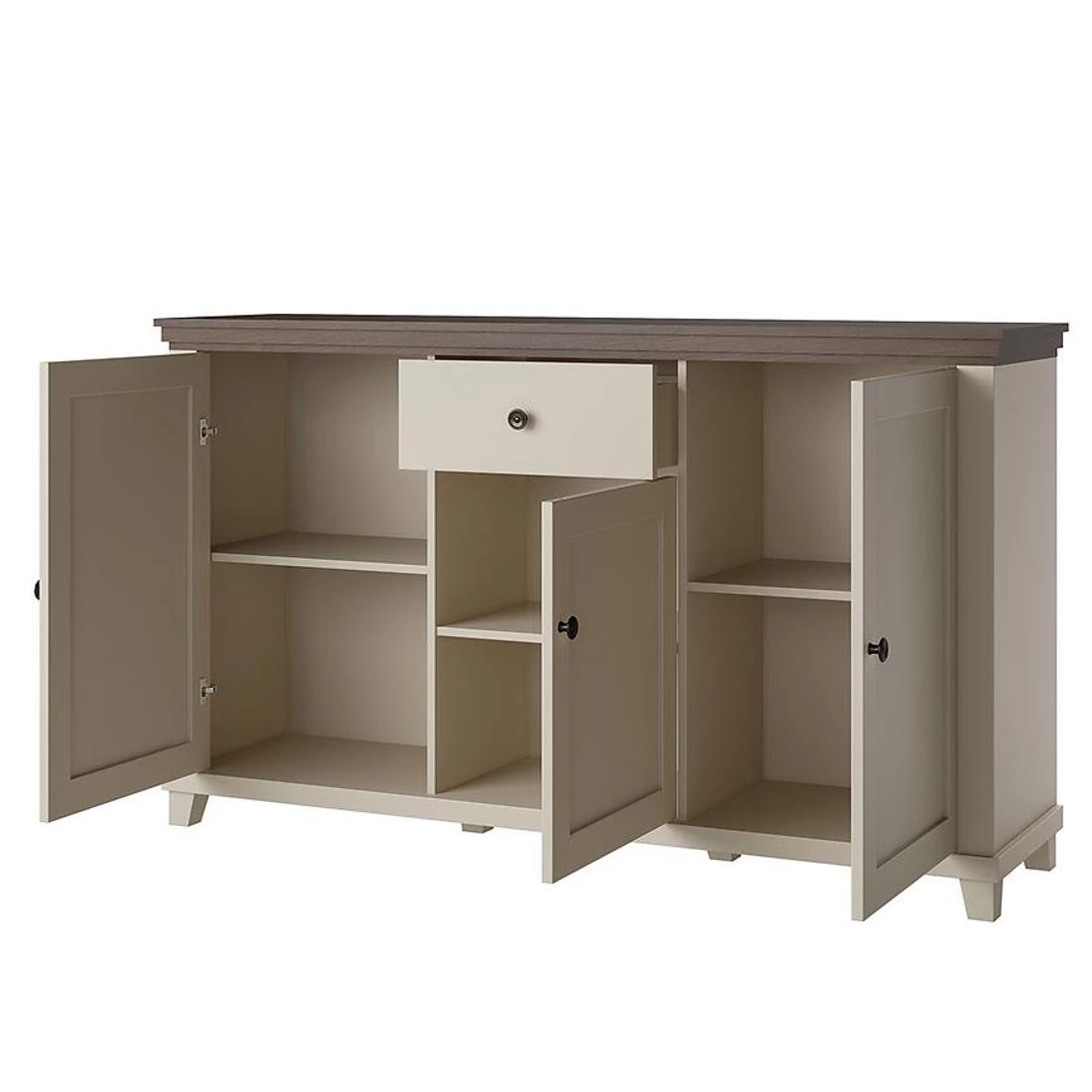 Evora komoda 160x42x93,5 bež/hrast