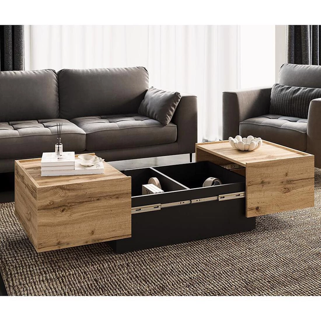 Eko stocici 90x58x37 hrast
