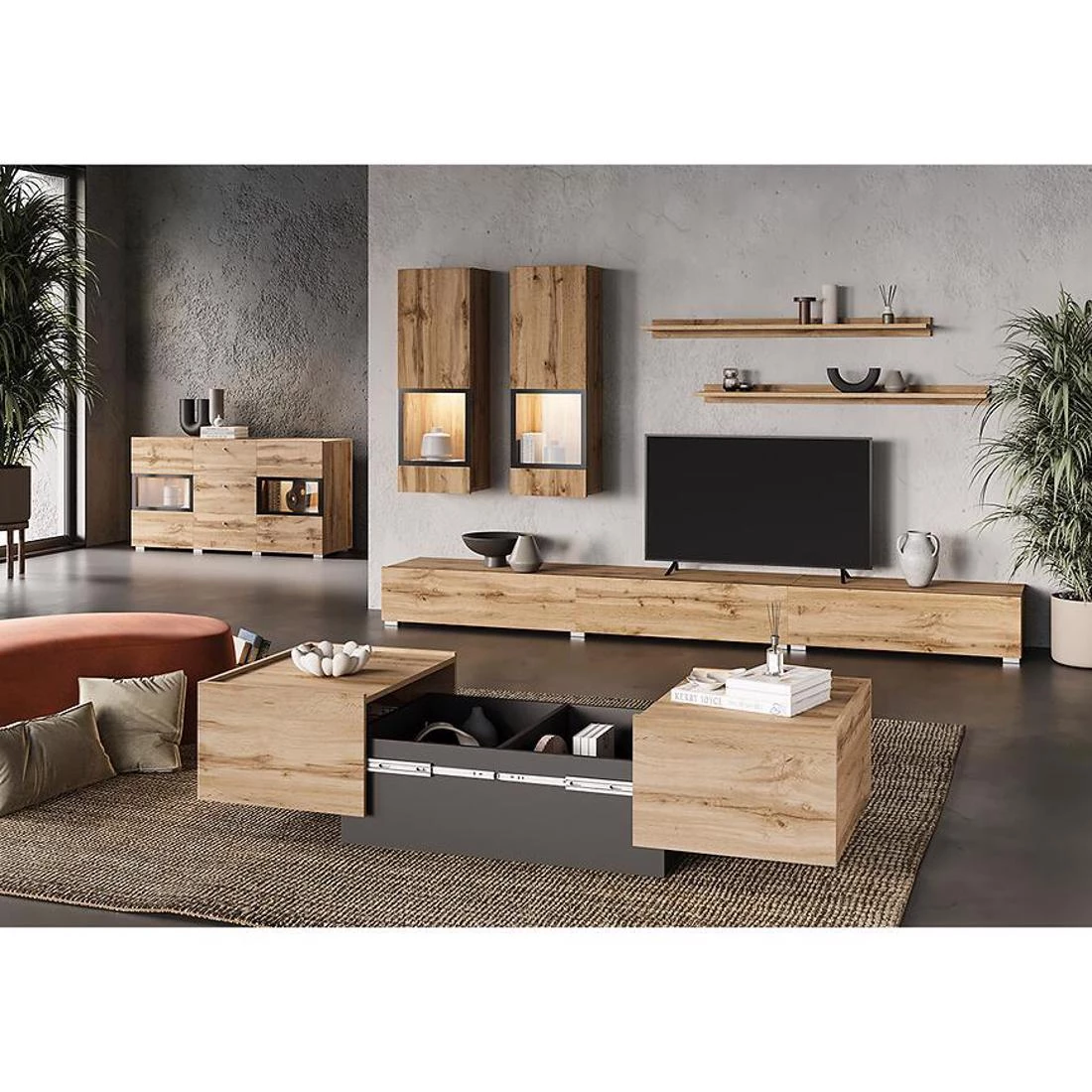 Eko stocici 90x58x37 hrast