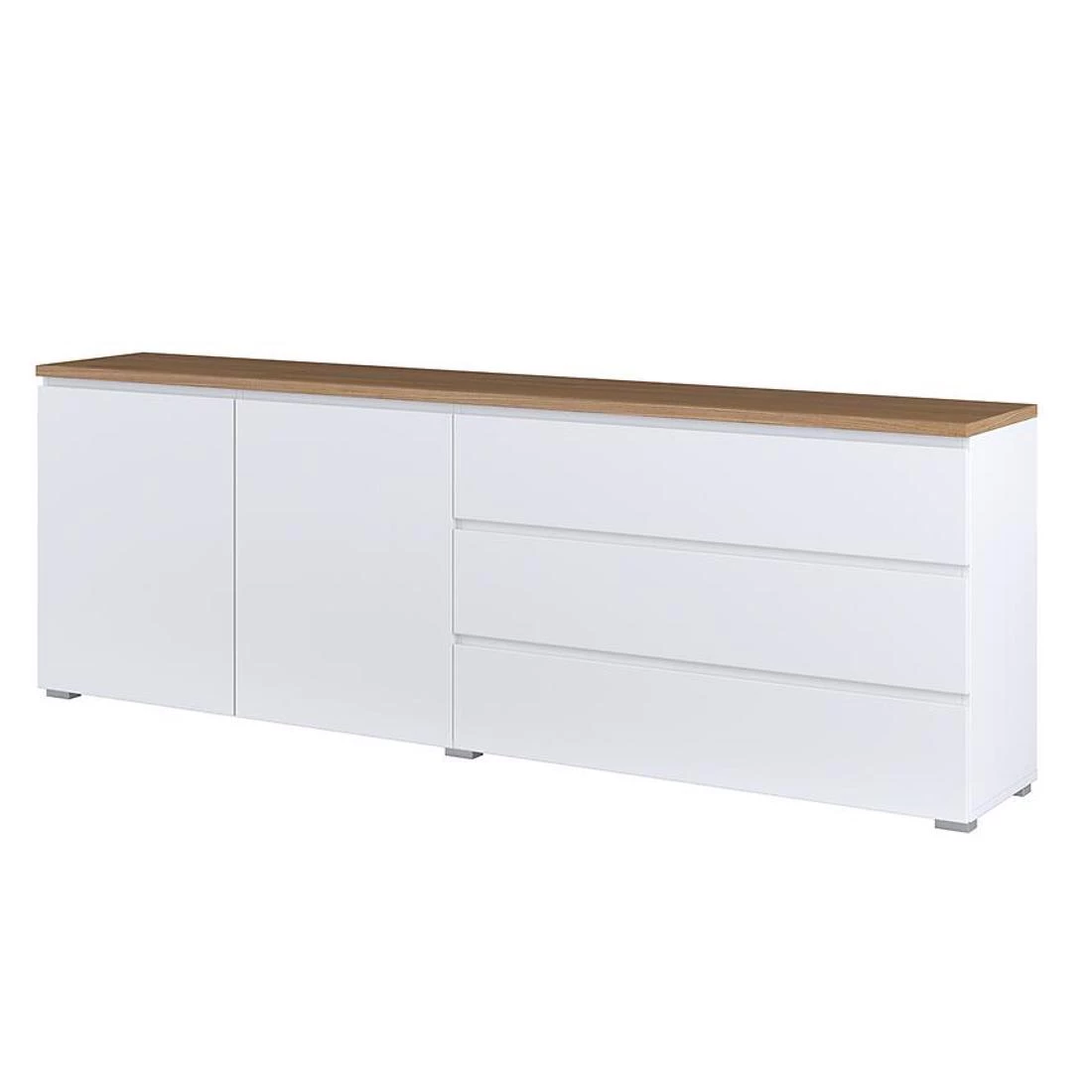 Modo komoda 199,9x34,5x67,9 bela/hrast