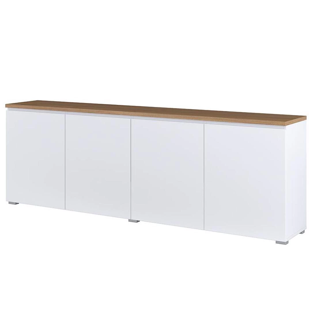 Modo komoda 199,9x34,5x67,9 bela/hrast