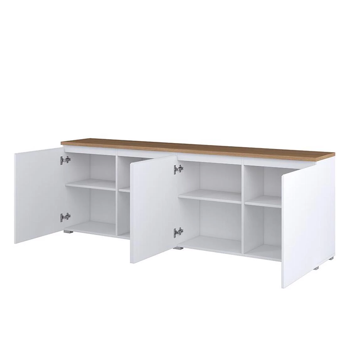 Modo komoda 199,9x34,5x67,9 bela/hrast
