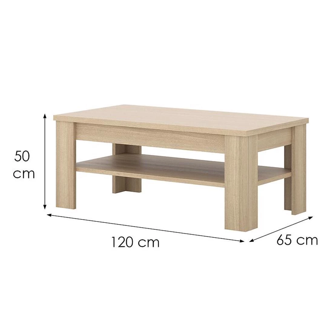 Cuba stocici 120x65x50 hrast