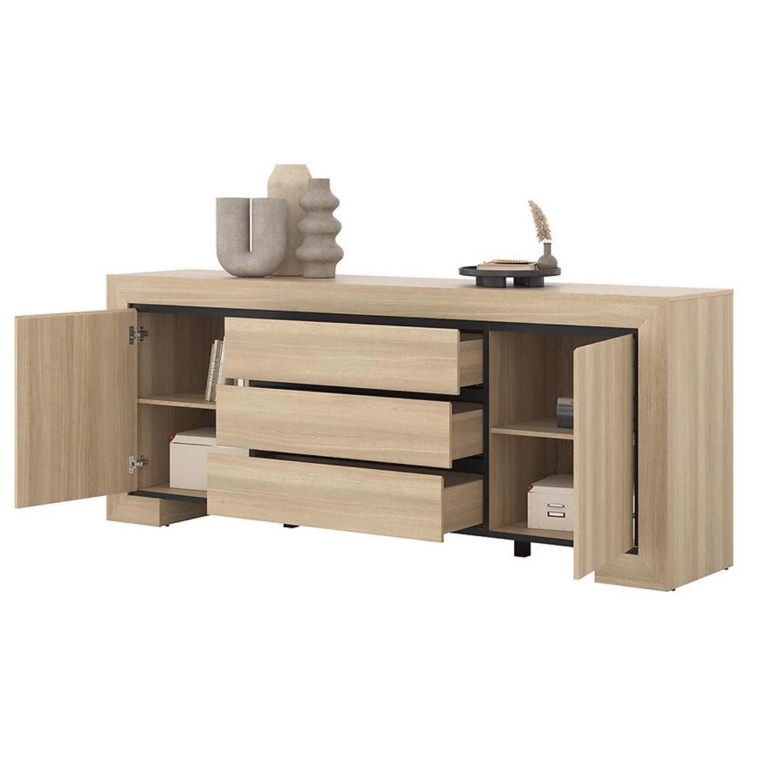 Cuba komoda 225x48x90 hrast
