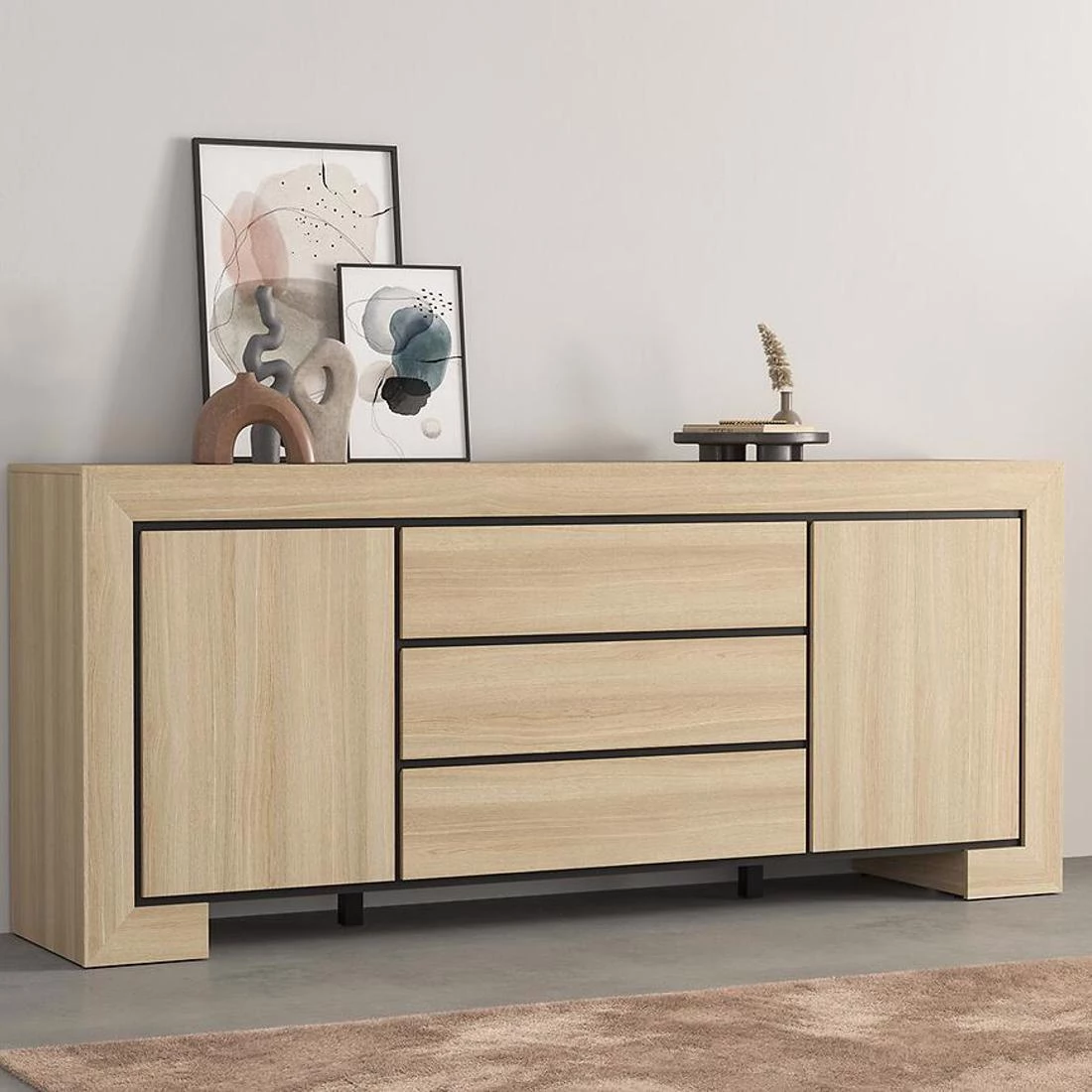 Cuba komoda 225x48x90 hrast
