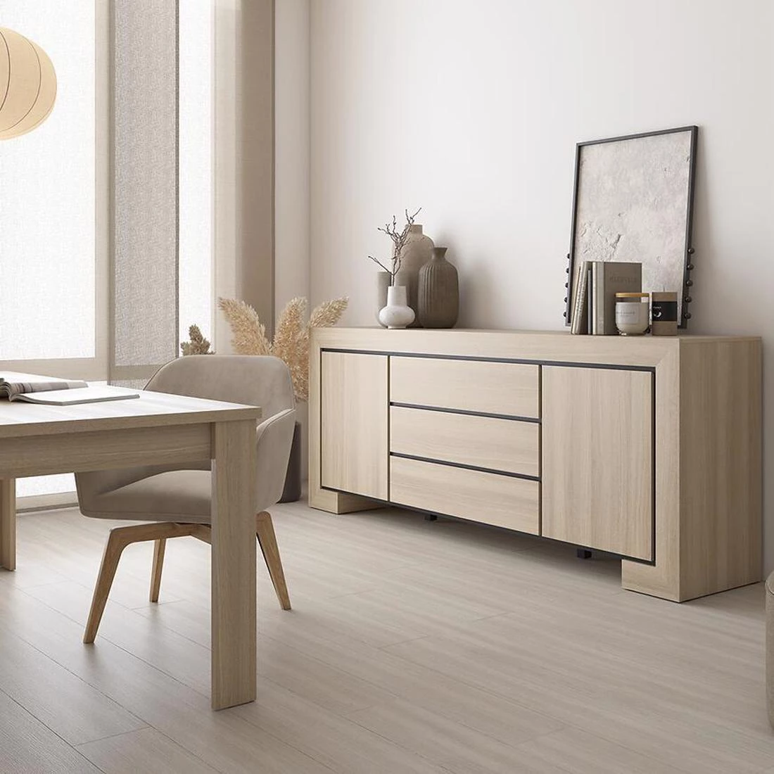 Cuba komoda 225x48x90 hrast